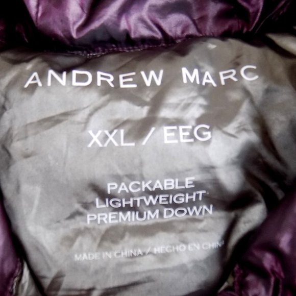 Andrew Marc Hooded Puffer Jacket - Size XXL - Picture 2 of 3